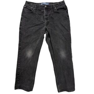 High Sierra Classic Jeans Mens 38x30 Gray Charcoal Wash Classic Straight Denim